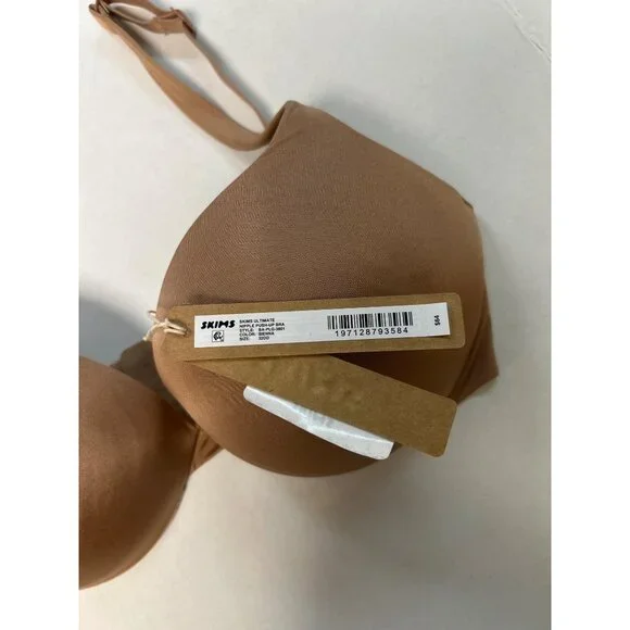 SKIMS Ultimate Nipple Push-Up Bra Sienna Size 32DD NWT - Picture 5 of 6